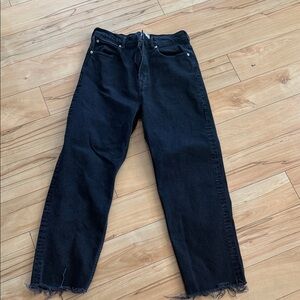 Everlane Raw Hem High waisted Jeans